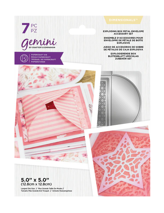 CC Gemini - Exploding Box - Petal Envelope Die Set