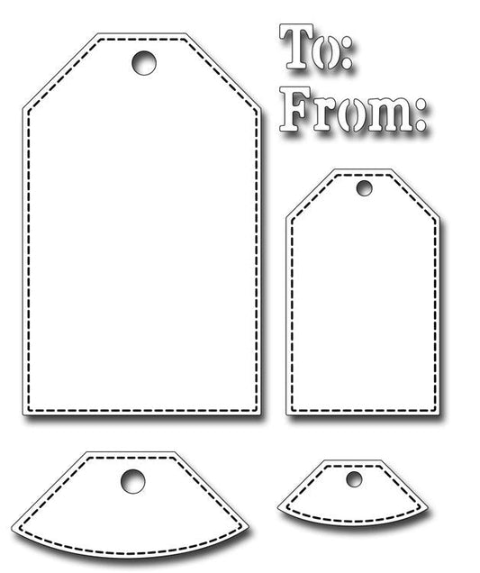 Frantic Stamper Precision Die - Tag Builder Set #3