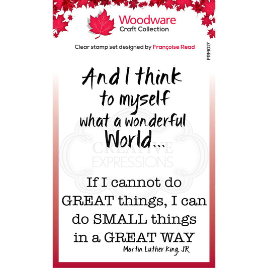 Woodware Clear Singles Great Things