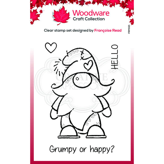 Woodware Clear Singles Gnome 3.8 in x 2.6 in Stamp