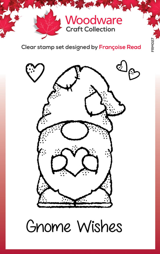 Woodware Clear Singles Little Gnome 3.8 in x 2.6 in Stamp