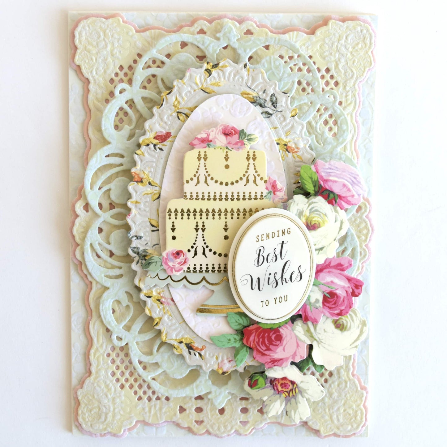 Fancy Flocked Card Layers