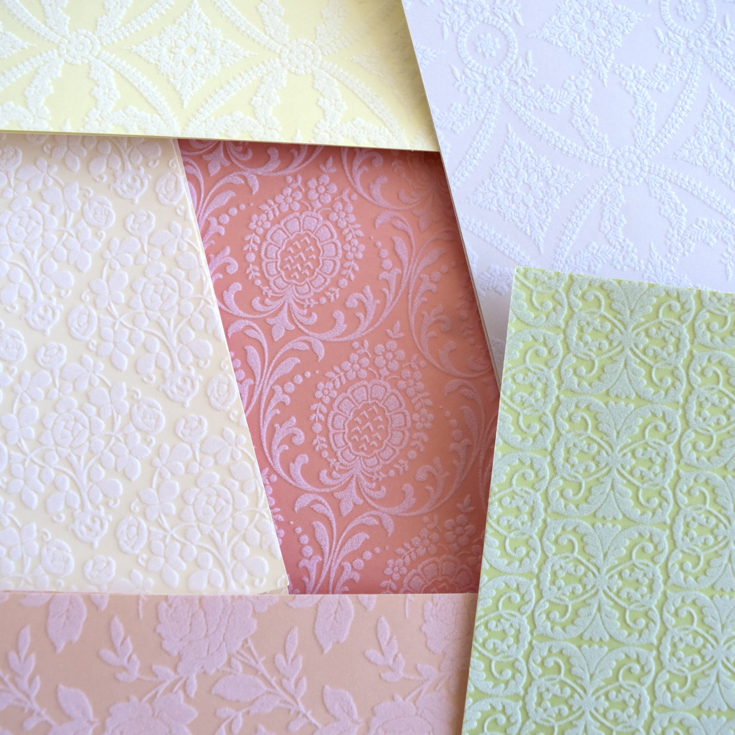 Fancy Flocked Card Layers