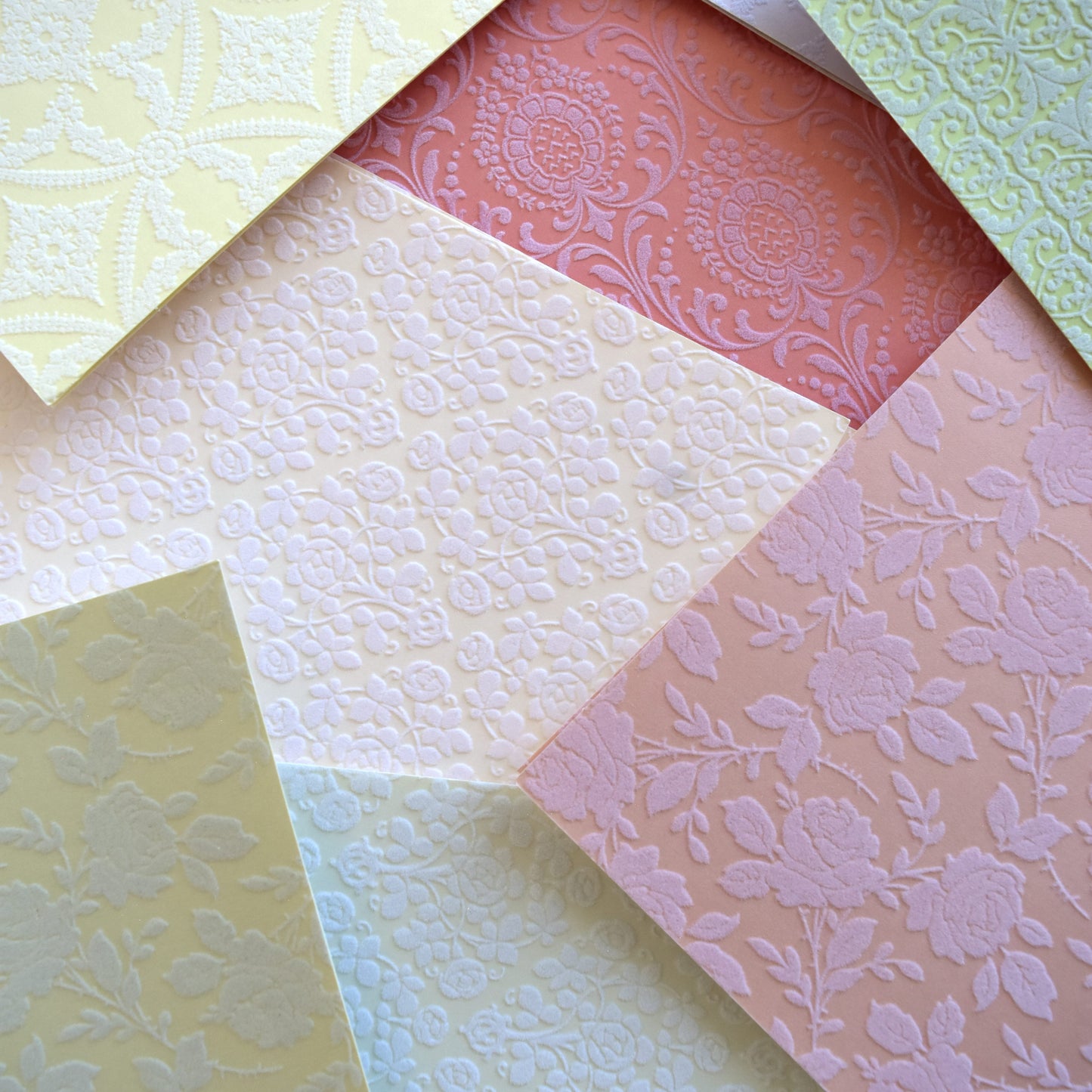 Fancy Flocked Card Layers
