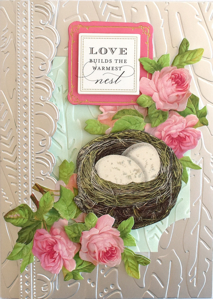Feather Embellishments and Sentiments