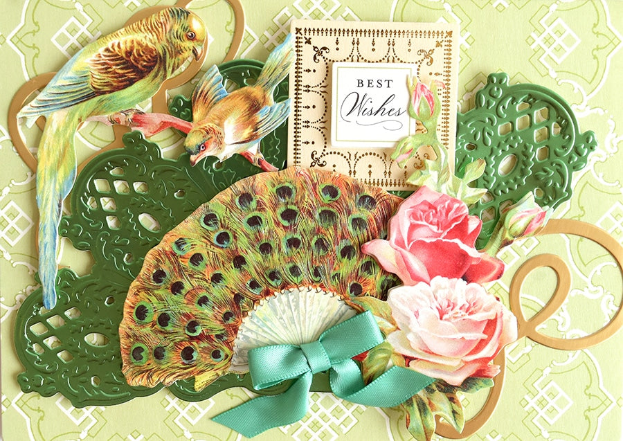 Feather Embellishments and Sentiments