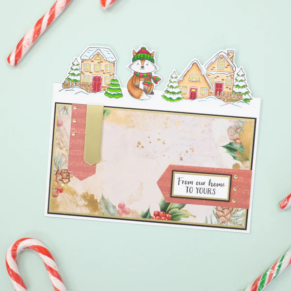 Crafters Companion Stamp and Die - Snowy Village