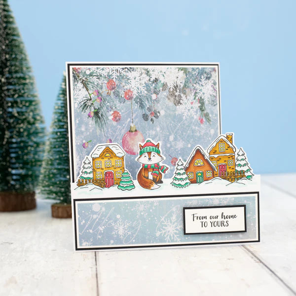 Crafters Companion Stamp and Die - Snowy Village
