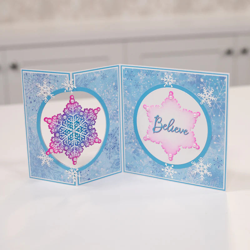 Crafter's Companion Stamp, Die and Stencil Set - Snowflake