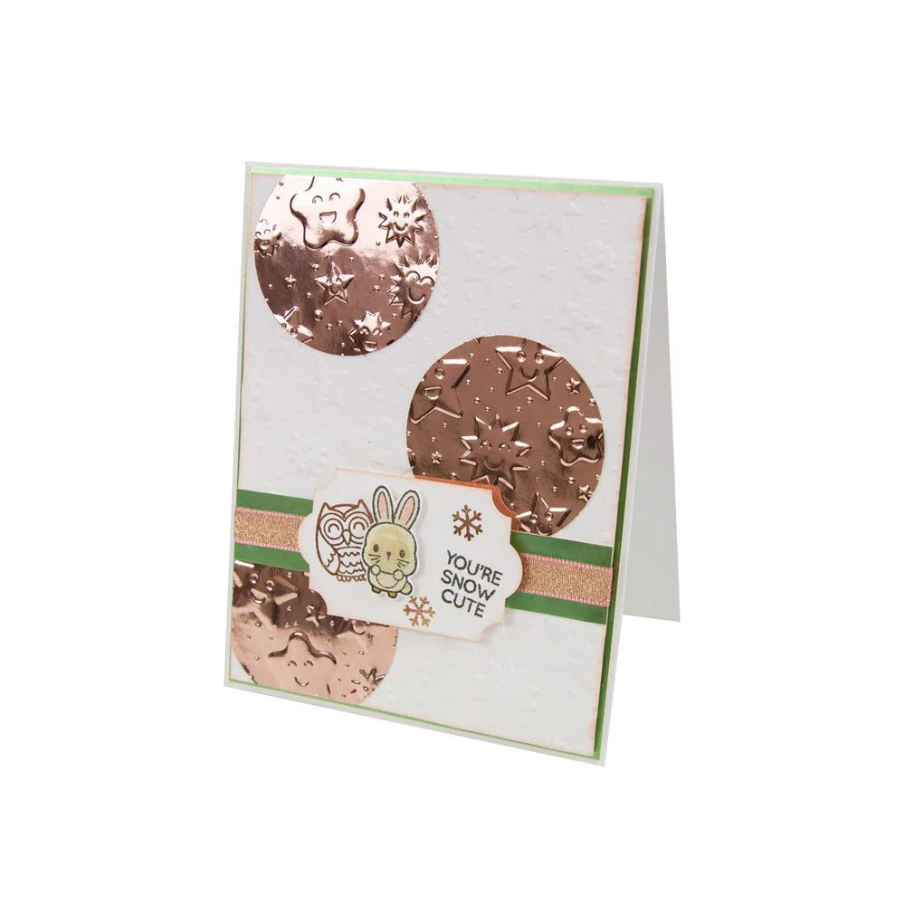 A Very Festive Fayre Cutesy Stars 3D Embossing Folder