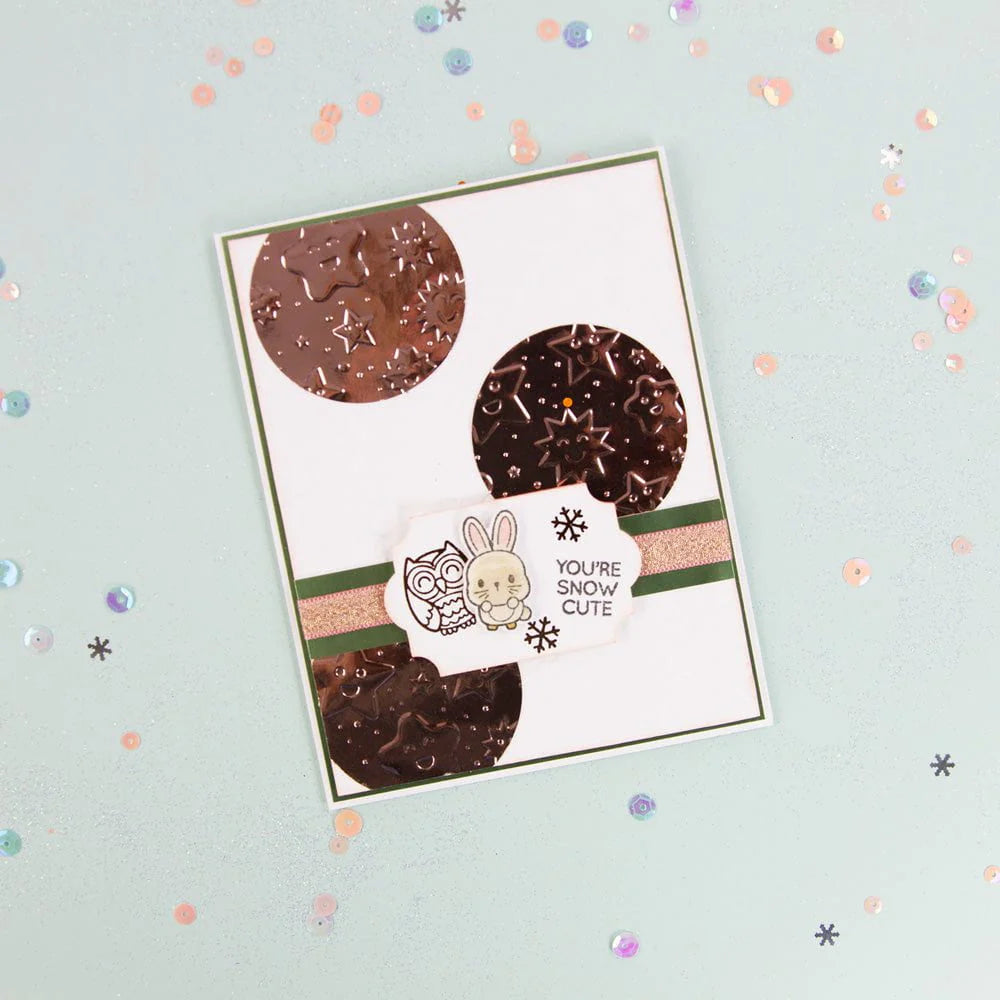 A Very Festive Fayre Cutesy Stars 3D Embossing Folder