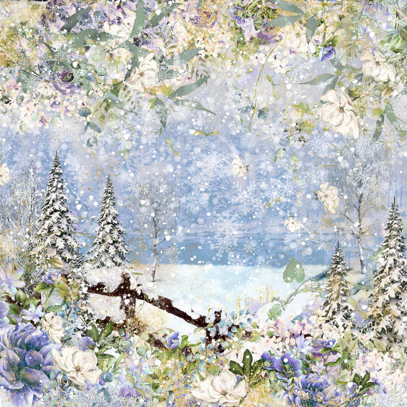 Crafter’s Companion 12”x12” Paper Pad – Winter Forest