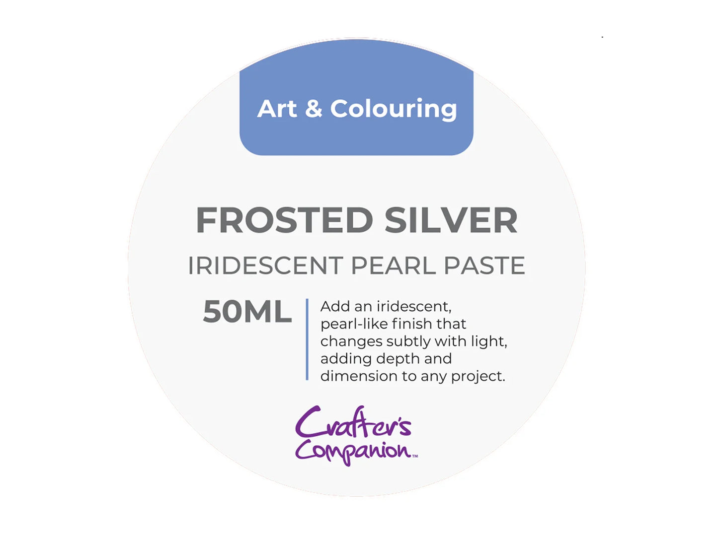 Crafters Companion Iridescent Pearl Paste - Frosted Silver