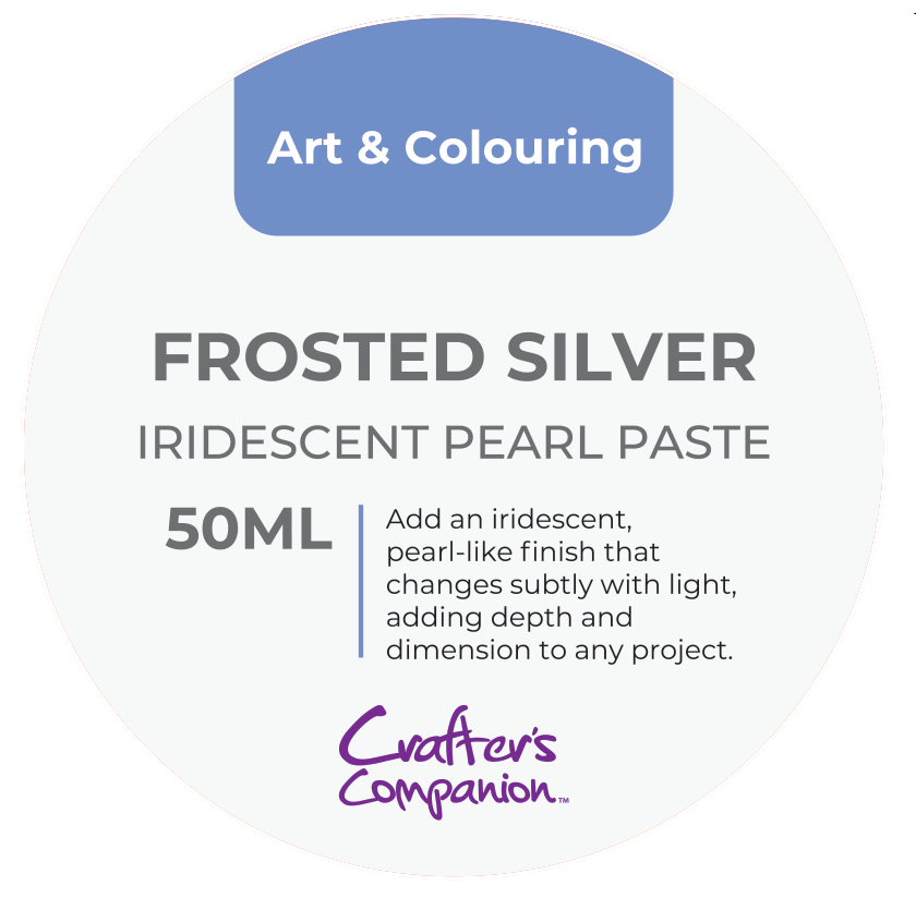 Crafters Companion Iridescent Pearl Paste - Frosted Silver