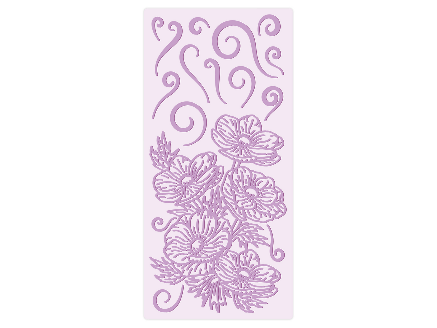Gemini - 2.27 x 5.75" Embossing Folder - Anemone Swirls