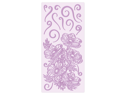 Gemini - 2.27 x 5.75" Embossing Folder - Anemone Swirls