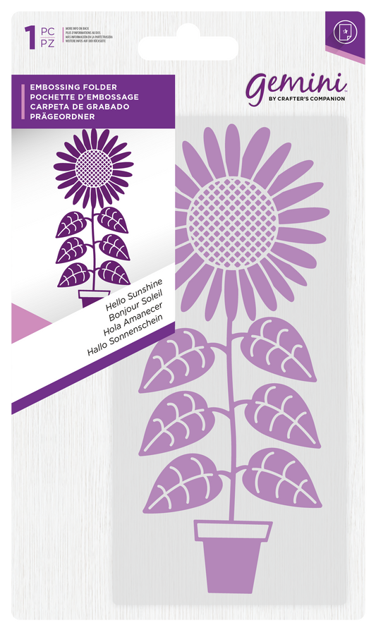 Mini Embossing Folder - 5.75" x 2.75" - Hello Sunshine