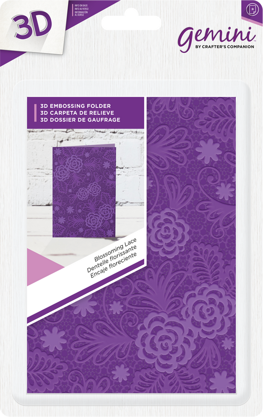 3D Embossing Folder - Everyday Collection - Blossoming Lace