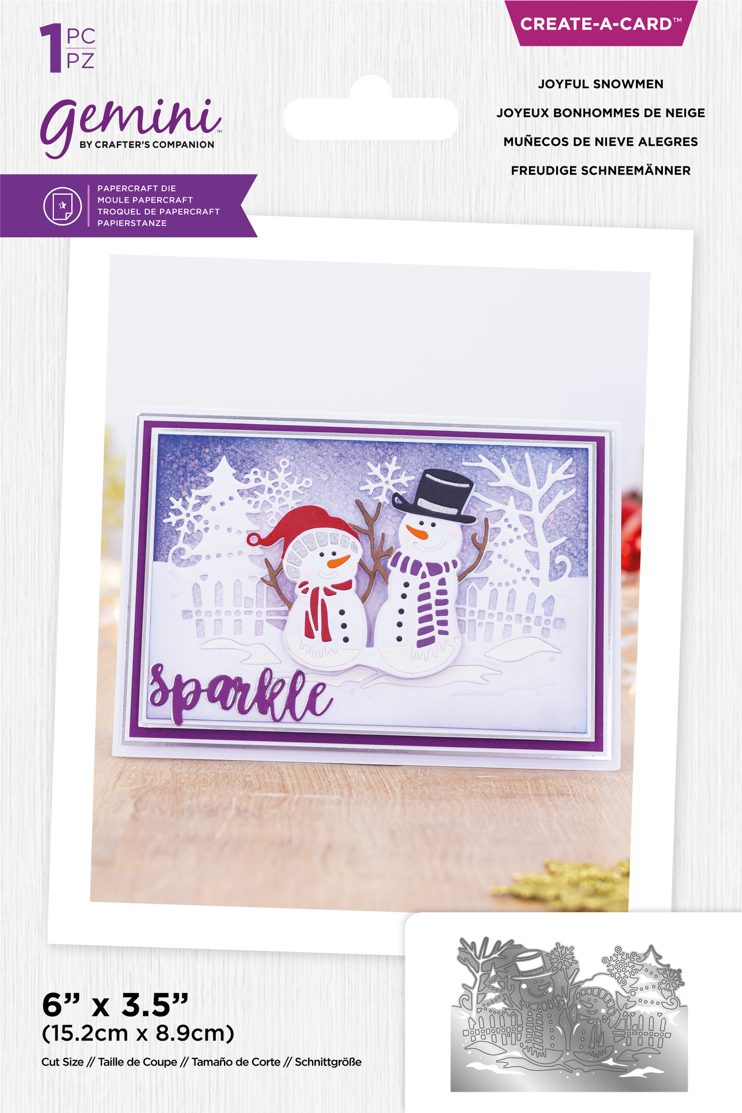 Gemini - Create a Card - Joyful Snowmen
