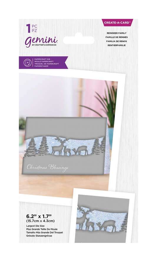 Gemini - Create a Card - Reindeer Family