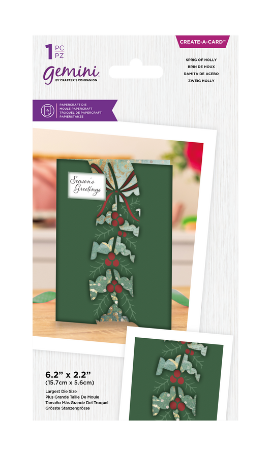 Gemini - Create a Card - Sprig of Holly