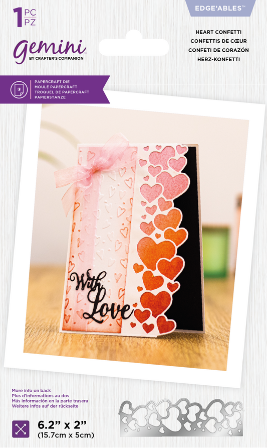 Gemini Die - Edgeables - Heart Confetti