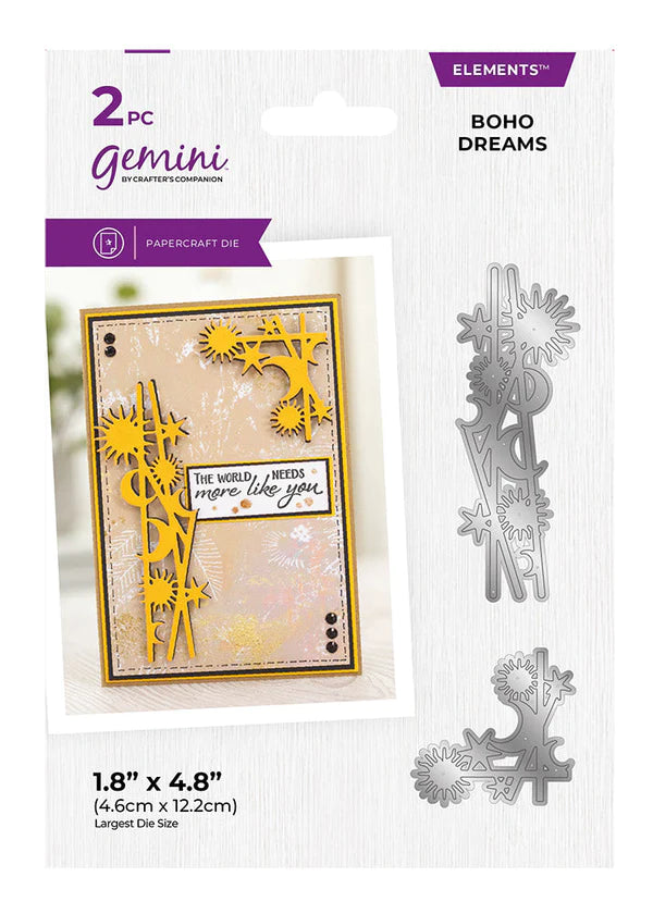 Gemini Scattered Corners & Borders Die - Boho Dreams