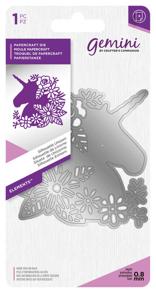 Gemini Die - Elements - Silhouette Unicorn