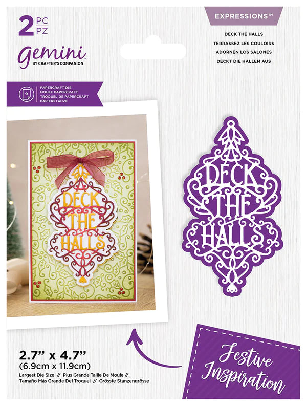 Gemini Expressions Die - Deck The Halls