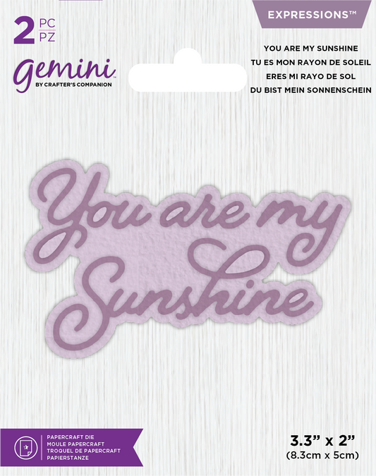 Gemini Die - Core Sentiments -  You are my Sunshine