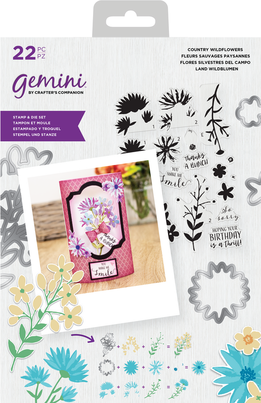 Gemini - Stamp & Die- Country Wildflowers