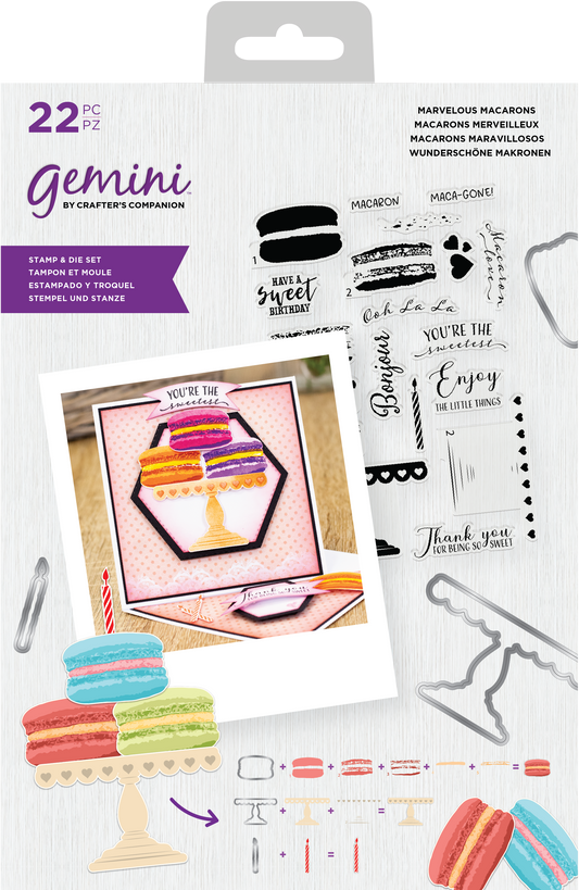 Gemini - Stamp & Die- Marvelous Macarons