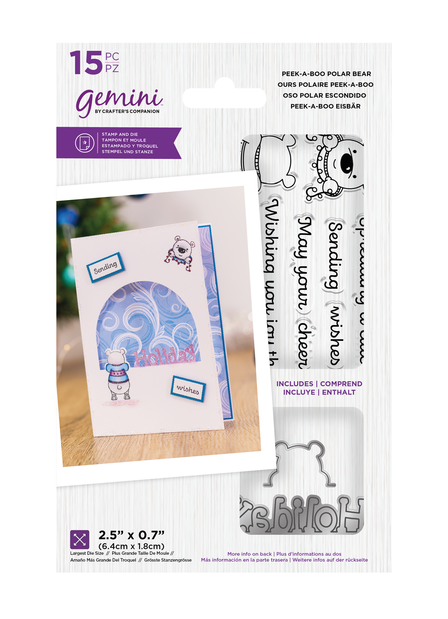 Gemini - Stamp & Die - Peek-A-Boo Polar Bear