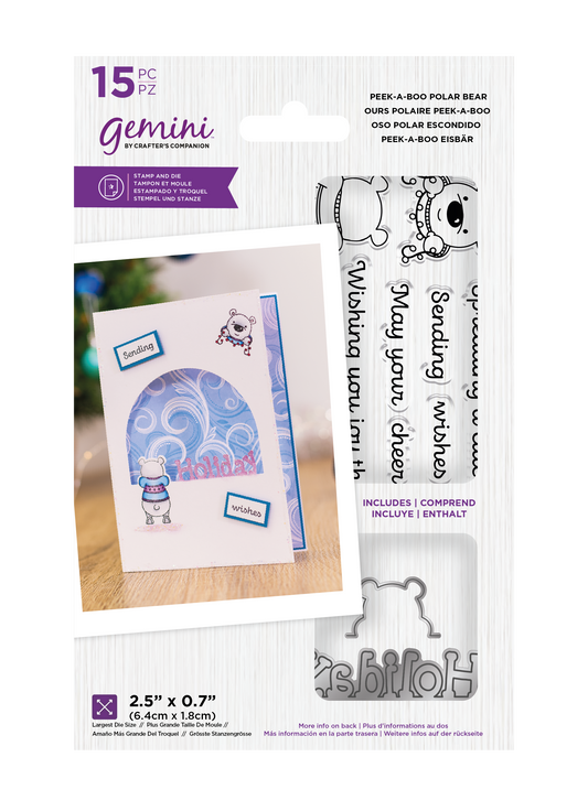 Gemini - Stamp & Die - Peek-A-Boo Polar Bear