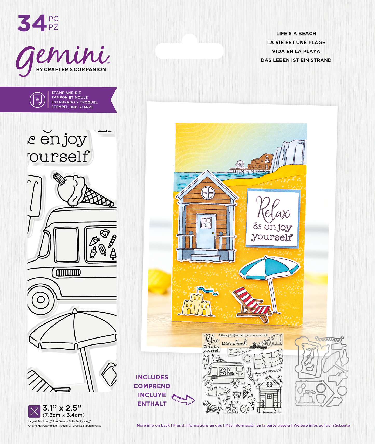 Gemini - Stamp & Die Set - Life's a Beach