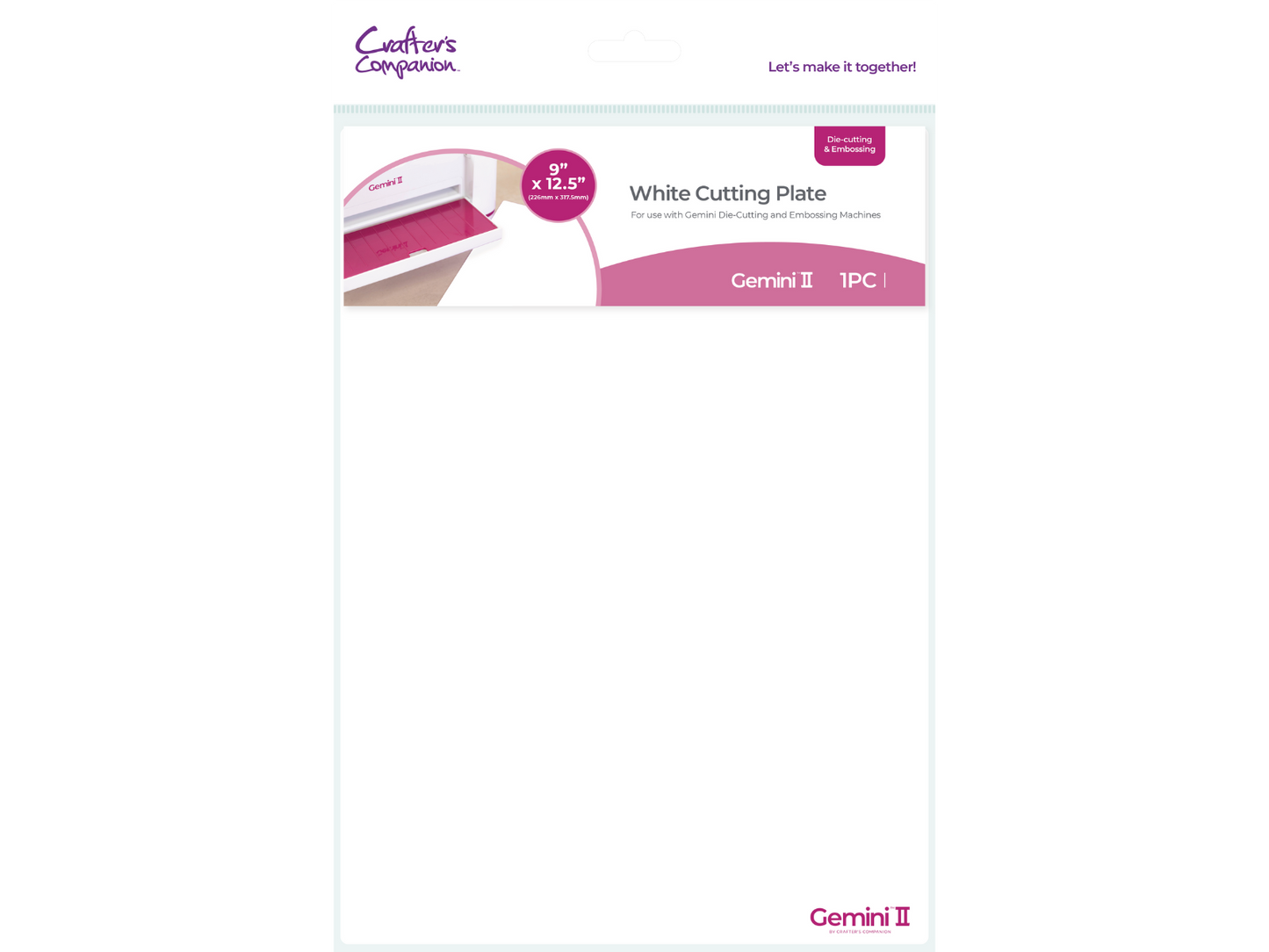 Gemini II Accessories - White Cutting Plate