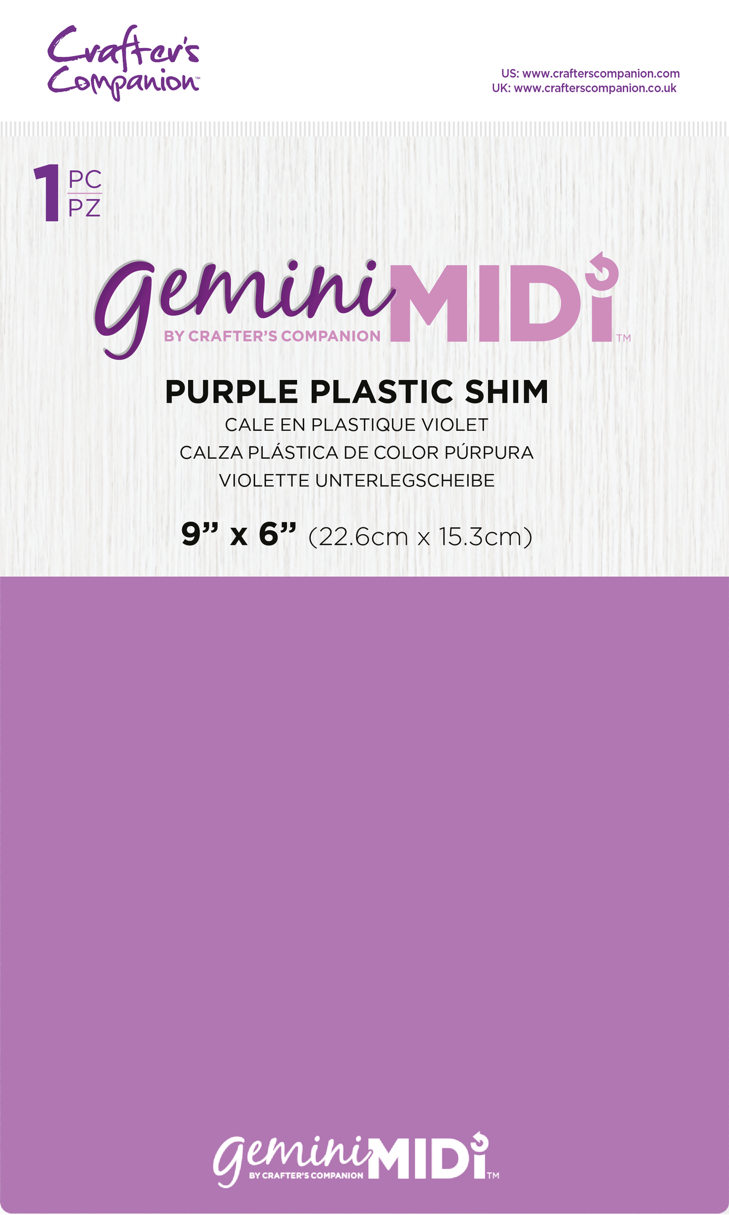 Gemini Midi Accessories - Plastic Shim Purple