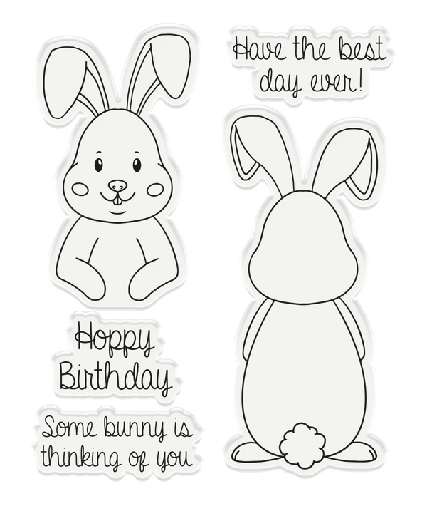 Crafters Companion - Stamp & Die Set - Hoppy Birthday