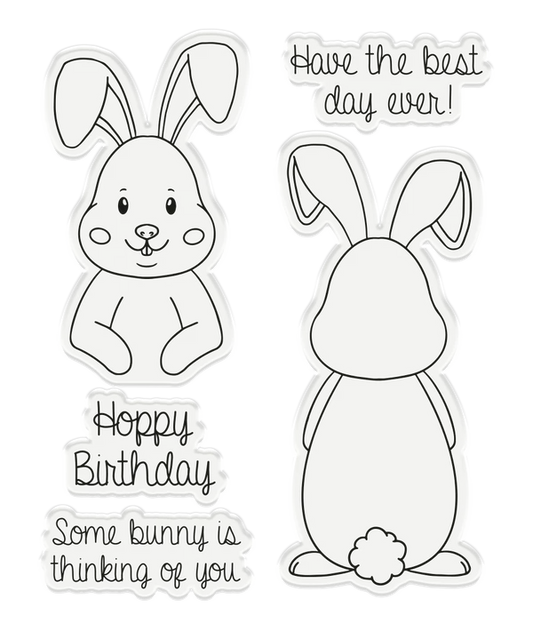 Crafters Companion - Stamp & Die Set - Hoppy Birthday