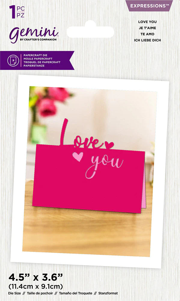 Gemini Expressions Die - Love You