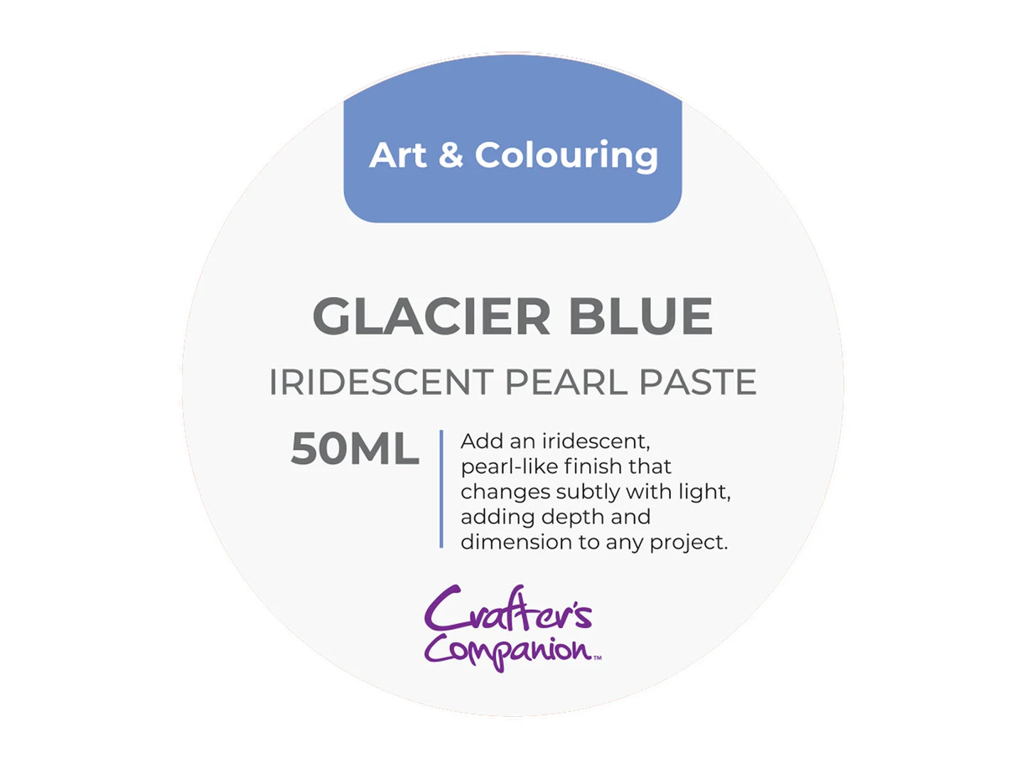 Crafters Companion Iridescent Pearl Paste - Glacier Blue