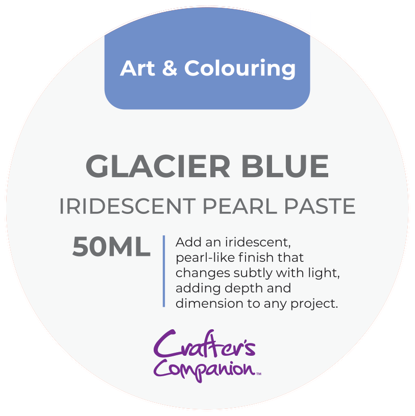 Crafters Companion Iridescent Pearl Paste - Glacier Blue
