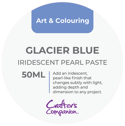 Crafters Companion Iridescent Pearl Paste - Glacier Blue