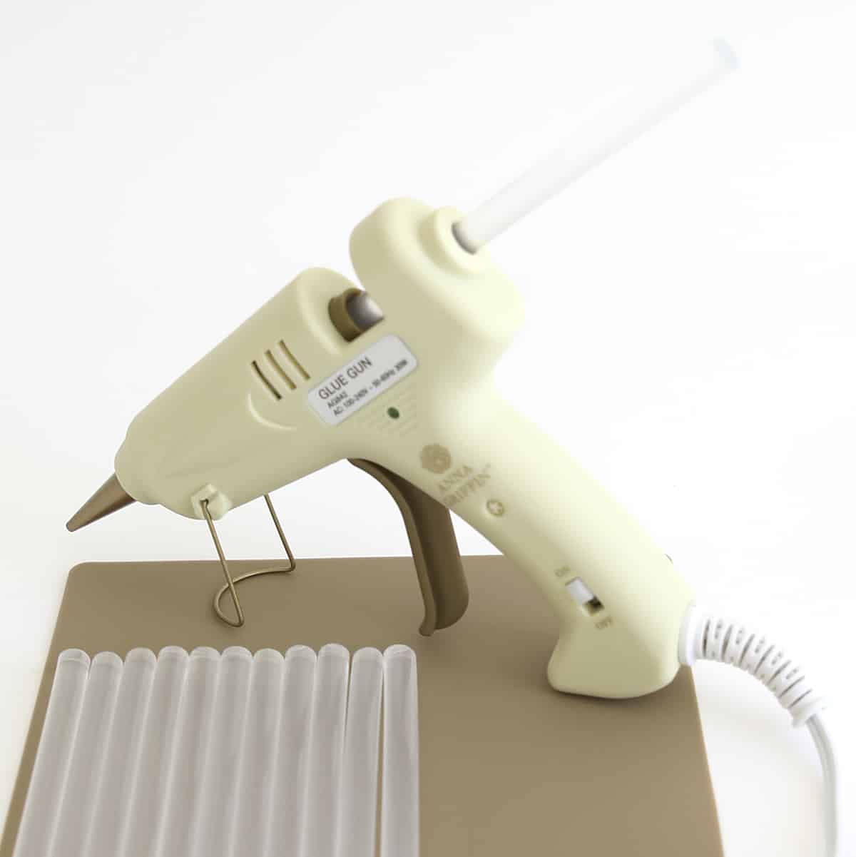 Glue Gun with Work Pad and Glue Sticks