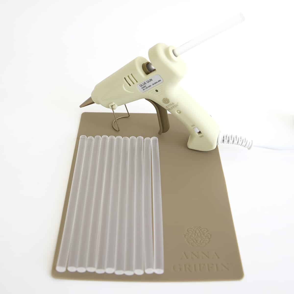 Glue Gun with Work Pad and Glue Sticks