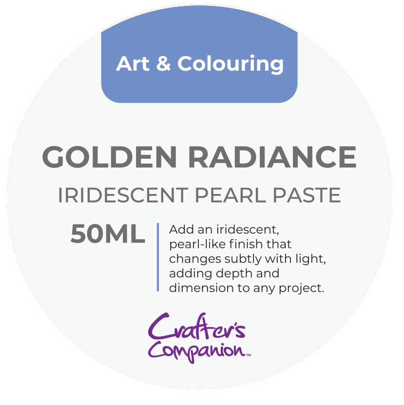 Crafters Companion Iridescent Pearl Paste - Golden Radiance