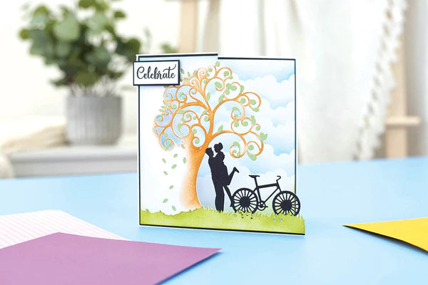 Gemini Everyday Half Create a Card Die  – Love is in the Air