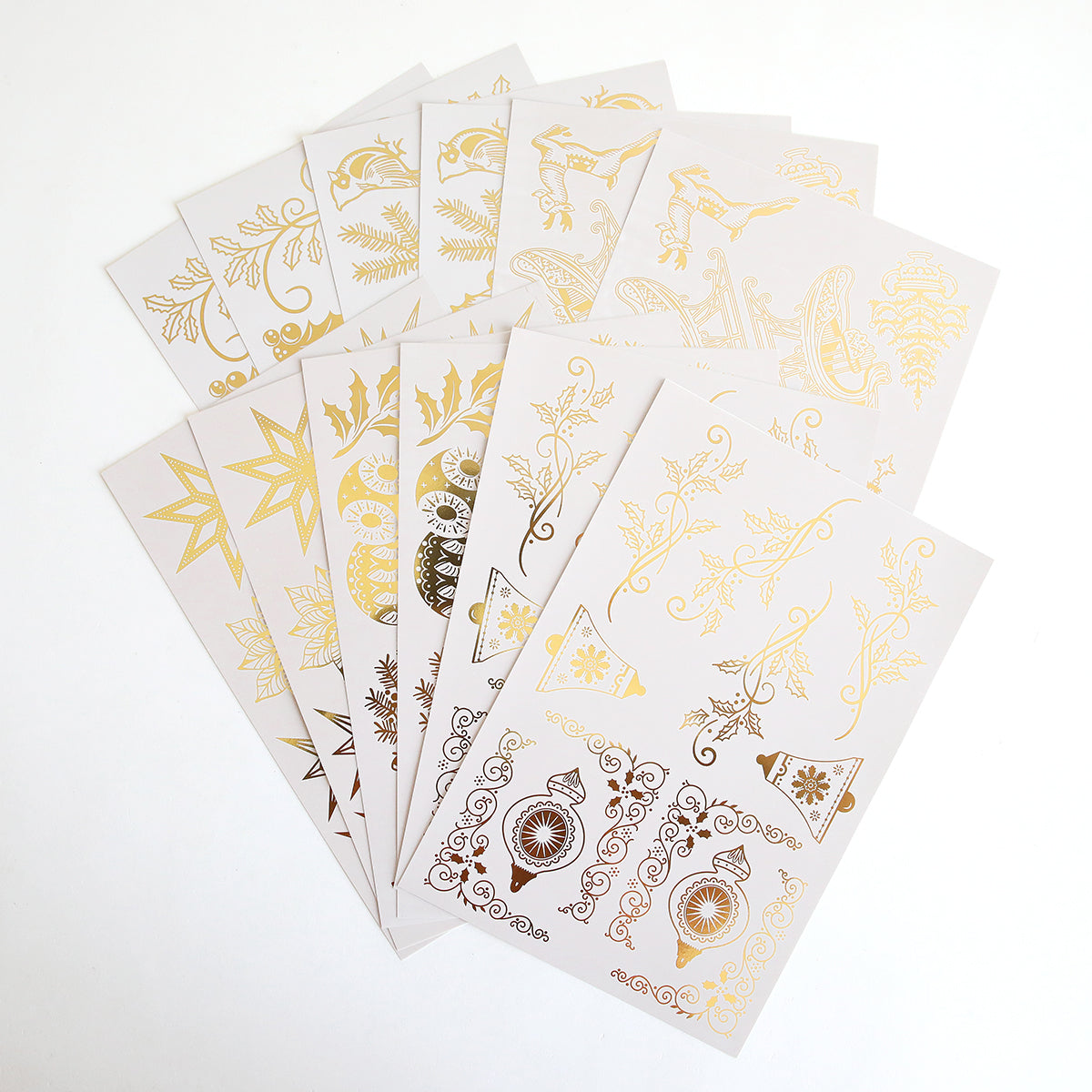 Holiday Foil Rub On Transfers