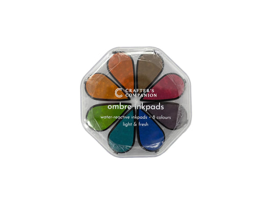 Crafters Companion Water Reactive Ombre Inkpads - Light and Fresh
