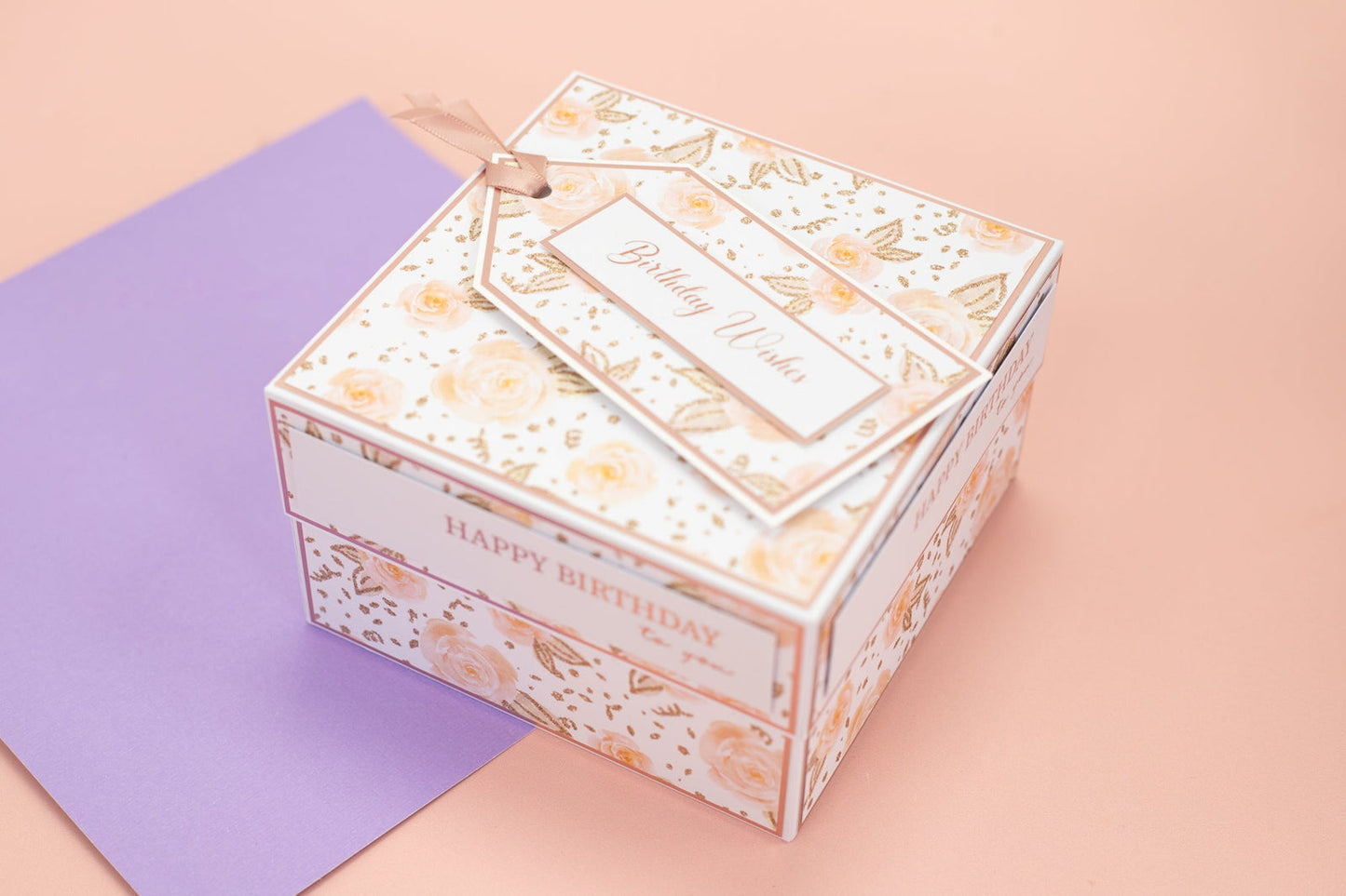 Crafters Companion Vellum Wash Rolls - Rose Gold Sentiments